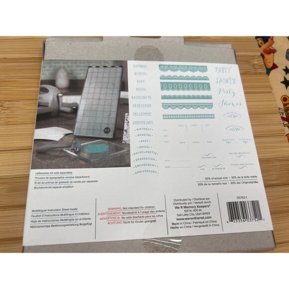 NIB Bundle of Letter Press Ink  & Letter Press Plates Formal Invite Paper Crafts - Picture 9 of 11